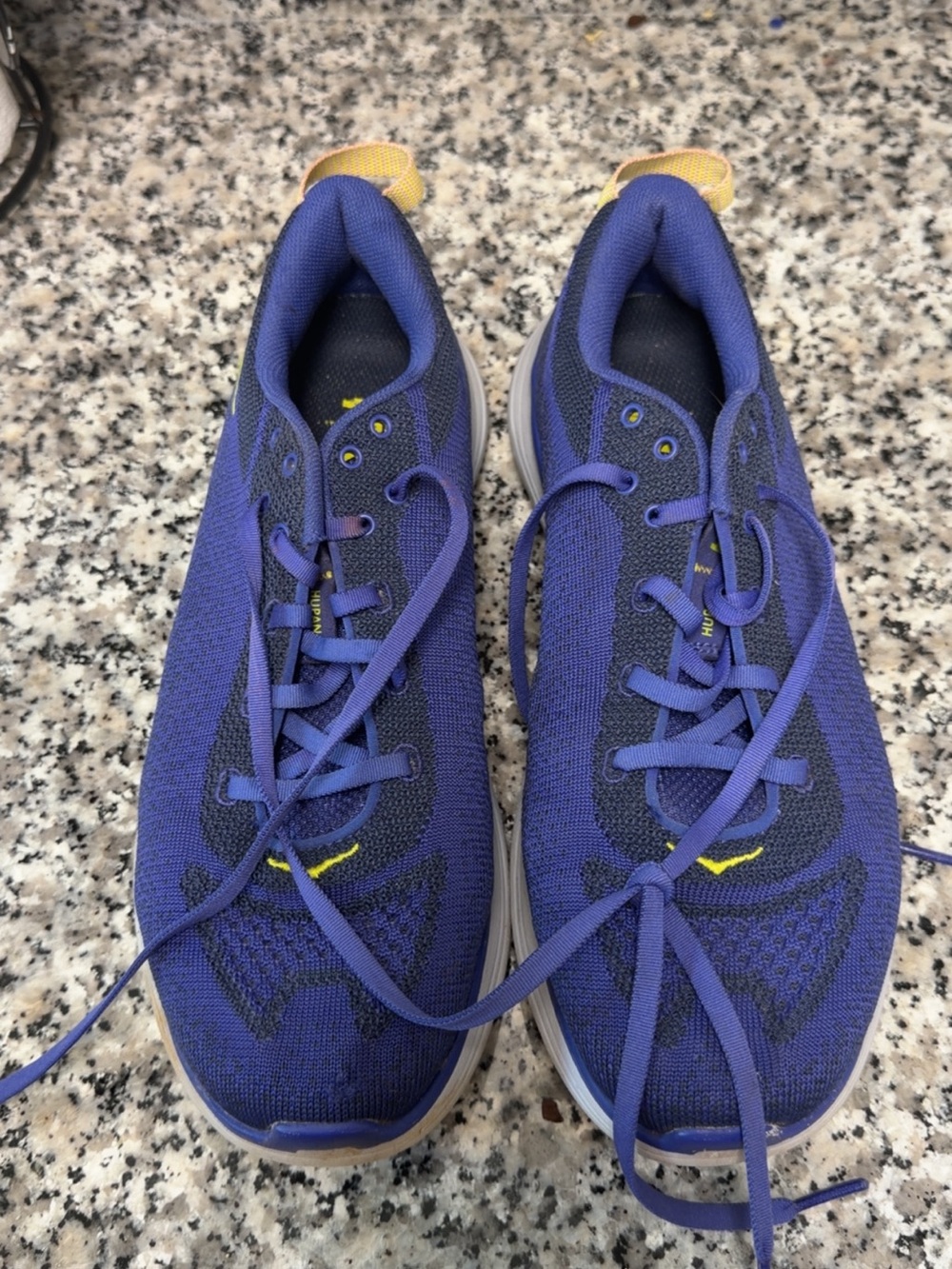 Hoka One One W Hupana Flow Blue Purple Running Shoes Size 9